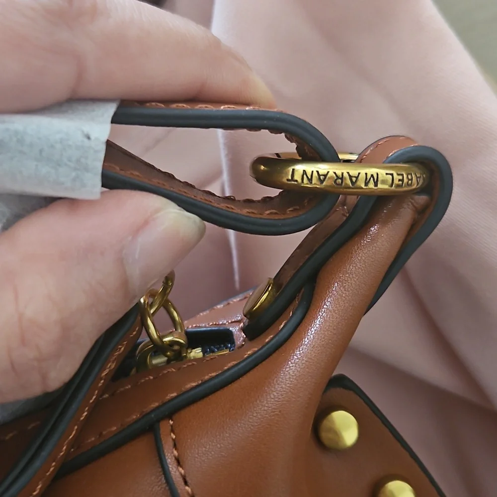 Nwt Isabel Marant Oskan Moon Brown Bag - Picture 7 of 10